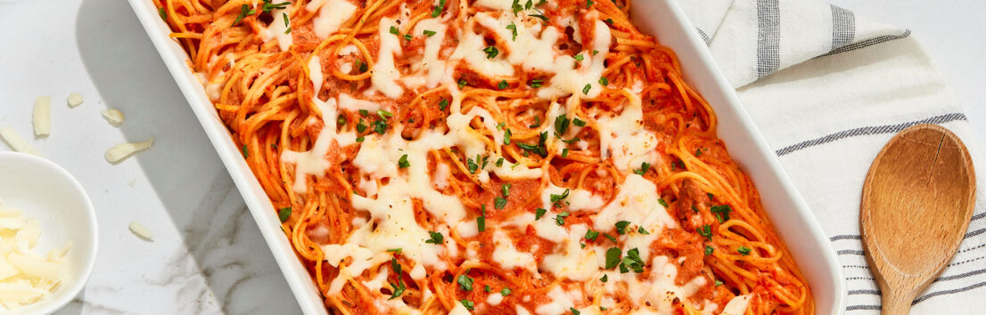 Baked Spaghetti - Campbell's Stretchable Recipes [Dev]
