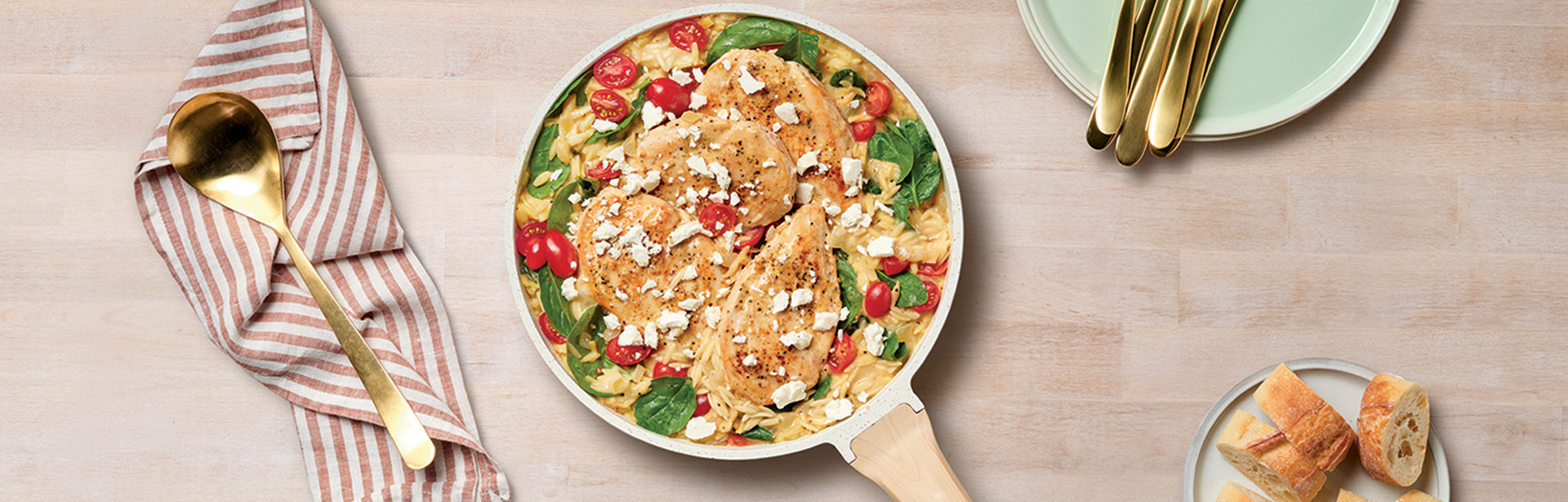 Greek Lemon Chicken Skillet Recipe Image